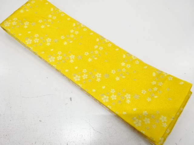 JAPANESE HANHABA OBI / REVERSIBLE / WOVEN SAKURA